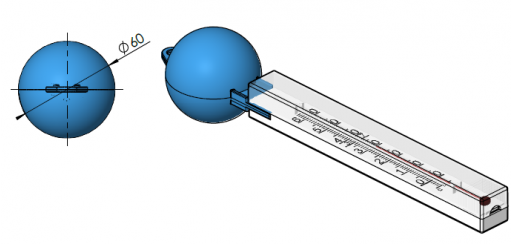 Thermomètre flottant