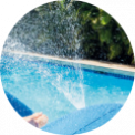 Toboggan gonflable pour piscine enterrée