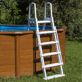 Escalier moulé pour piscines hauteur 1,20 m à 1,32 m