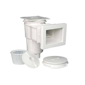 Skimmer béton petite meurtrière et rallonge - modèle Prestige - Blanc - Pièce à sceller - Astralpool