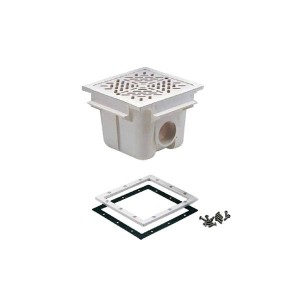 Bonde de fond - Carrée 210 mm x 210 mm - Pièce à sceller - Astralpool