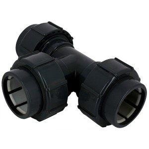 Té égal Glanaflex 90° Ø 50 - Raccords - Aqualux