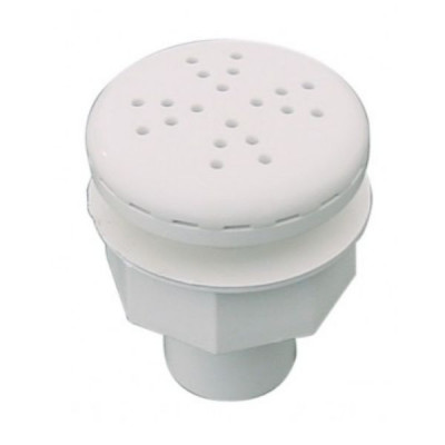  Bouche soufflante filetée - Plastique blanc