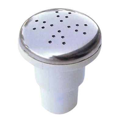  Bouche soufflante filetée - Chromé