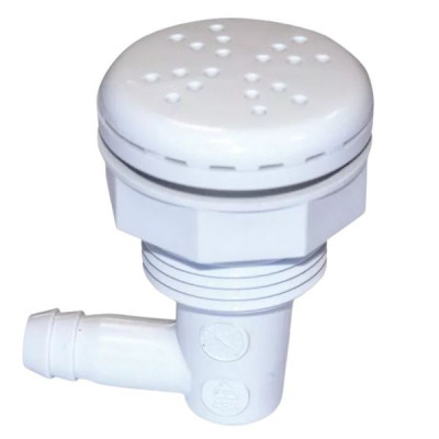  Bouche soufflante - Sortie latérale 3/8 - Plastique blanc