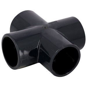 Croix PVC pression à coller FF Ø90 - Raccords - Générique