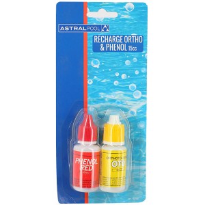 Recharges réactifs - Oto et Phenol - Analyse de l'eau - Astralpool