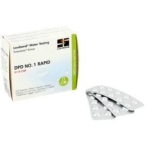 DPD 1 chlore libre pour Pooltester - Boîte de 250 - Analyse de l'eau - Lovibond