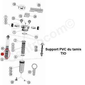 Support PVC du Tamis TIO - Pièces détachées - Générique