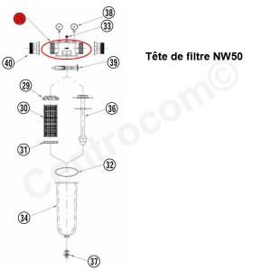 Tête de filtre - Pièces détachées - Générique