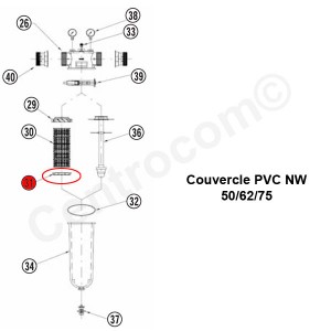 Couvercle PVC NW 50/62/75 - Pièces détachées - Générique