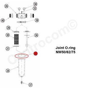 Joint O. Ring NW 50/62/75 - Pièces détachées - Générique