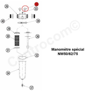 Manomètre Spécial NW 50/62/75 - Pièces détachées - Générique
