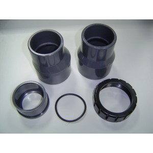 Ensemble raccords entree/sortie diam 63 - Pièces détachées - Astralpool