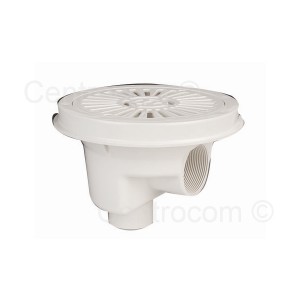 Bonde de fond Ø 200 mm avec grille vissée - Pièce à sceller - Astralpool