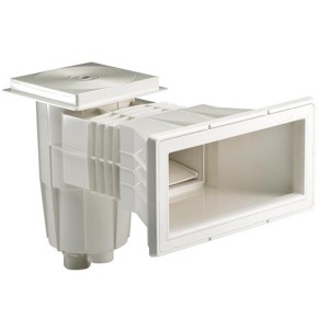 Skimmer standard grande meurtrière - béton - Blanc - Pièce à sceller - Astralpool