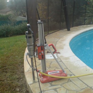 Carotteuse à Eau Pointe Diamant Beethoven - Barrière piscine - Piscine Sécurité Enfants