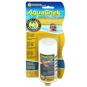 Aquachek 7 fonctions - 50 bandelettes - Analyse de l'eau - Aquachek