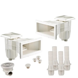 Kit pièces à sceller - Piscine béton 8x4m à 10x5m - Kit construction piscine - Centrocom