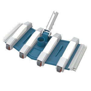 Balai flexible 8 roues - 35 cm - Piscine béton - Nettoyage manuel - Astralpool