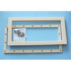 Bride + enjoliveur + vis - Sable - Pièces détachées - Astralpool