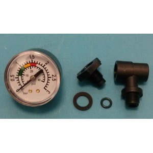 Té de purge + manomètre - Pièces détachées - Certikin