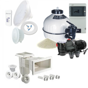 Kit piscine béton 8 m x 4 m - avec coffret connecté