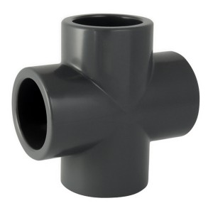 Croix PVC pression à coller FFFF Ø63 - Raccords - Générique
