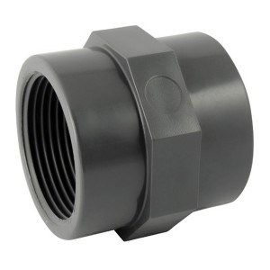 Manchon PVC pression à visser FF 1/2 - Raccords - Générique