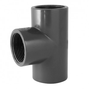 Té 90° PVC pression à visser FFF 3/4 - Raccords - Générique