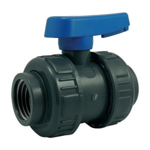 Vanne à boisseau PVC pression à visser FF Codital 3/8 - Raccords - Codital