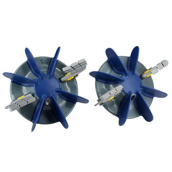 <span>Kit turbines + brosses - Par 2 - R0756300</span><br/> pour ROBOTS MX de Zodiac