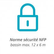 Tramontane Gris/Gris - 7x3m - Piton douille inox