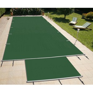 Evo Vert/Beige - 7x3m - Piton douille inox - Bâche à barres - Astralpool