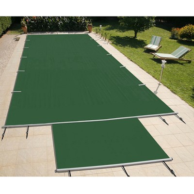 Bâche À Barres Piscine Evo Vert/Beige - 7x3m - Piton douille inox