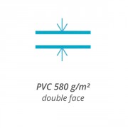 Evo Gris/Gris - 11x5m - Piton douille inox