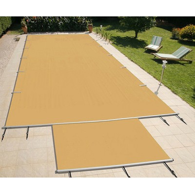 Bâche À Barres Piscine Evo Havane/Havane - 7x3m - Piton douille inox