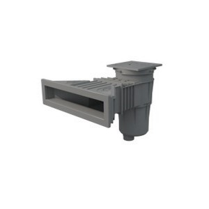 Skimmer XXL parker -17,5L Liner/Béton - modèle Norm - Gris - Pièce à sceller - Astralpool