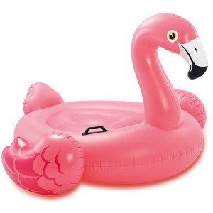 Flamant rose gonflable à chevaucher - Jeux piscine - Intex