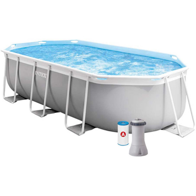 La Piscine tubulaire Prism Frame - Ovale - 4 m x 2 m x 1 m