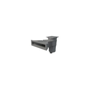 Skimmer XXL métrique - 17,5L Liner/Béton - modèle Norm - Gris - Pièce à sceller - Astralpool