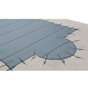 Tible Gris - Version T - 8x4m - Bâche hiver - Astralpool