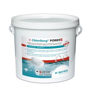 e.Chlorilong Power 5 - 5 kg - Chlore, oxygène actif, brome - Bayrol