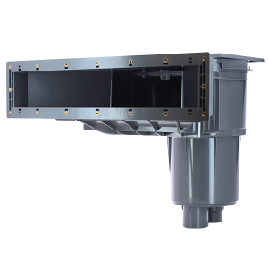 Skimmer XXL métrique - 17,5L Liner/Béton - modèle Norm - Gris anthracite - Pièce à sceller - Astralp