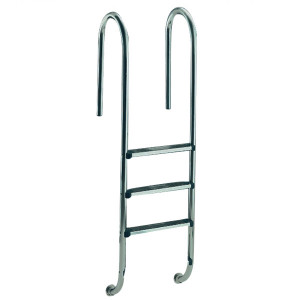 Échelle droite inox 3 marches Nortlande - Échelle, escalier et main courante -