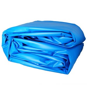 Liner uni bleu pour piscine Ø3,50 m x 1,20 m - 40/100e - Pour rail d'accroche (non fourni) - Liner P