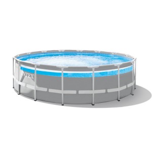 Piscine tubulaire Clear Window - Ronde - Ø 4,88 m x 1,22 m - Piscine tubulaire - Intex