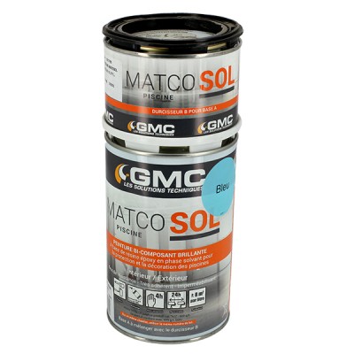 Peinture Matco Sol 8m² bleu ciel