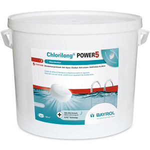 Chlorilong Power 5 - 10 kg - Chlore, oxygène actif, brome - Bayrol