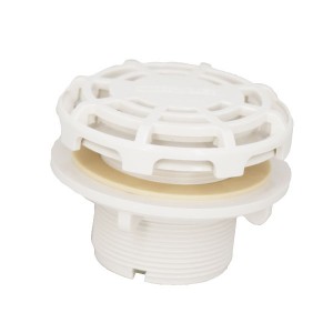 Bonde de fond murale Coque - Blanc - Pièce à sceller - Astralpool